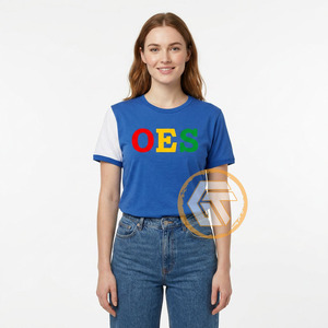 เสื้อยืดลำลองผู้หญิงลายอีสเทิร์นสตาร์สำหรับฤดูร้อน ขายส่ง - ผ้าเจอร์ซีย์คอตตอน 100% ระบายอากาศได้ดี เป็นมิตรกับสิ่งแวดล้อม คอกลม แขนครึ่ง - Product Image 4