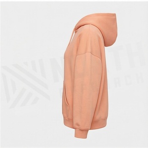 Sudadera con capucha de punto para mujer, cálida y elegante, de corte holgado, con cremallera frontal y logo, para otoño e invierno, estilo casual, ODM Apparel - Product Image 3