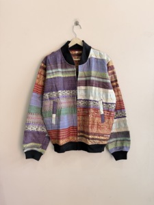 Veste bomber matelassée Kantha vintage faite à la main, veste d'hiver - Product Image 1