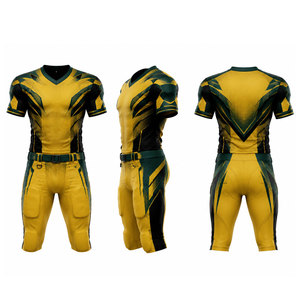Uniforme de Fútbol Sublimado Verde Amarillo, Conjunto de Camiseta y Pantalones para Hombre, Transpirable, de Poliéster, para Adultos - Product Image 1