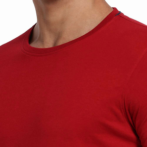 Camisetas Negras para Hombre al por Mayor, Color Rojo, Manga Corta, Cuello Redondo, Estilo Casual, Corte Regular, Tela de Algodón - Product Image 4