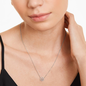 Collar de Cadena de Plata 925 de Moda, Estilo Elegante con Brillantes Diamantes Moissanite, Joyería Minimalista y Elegante, Regalo para Mujer - Product Image 3