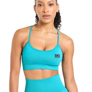 Soutien-gorge de sport sans couture pour femme, rembourré, respirant, extensible, pour la gym, le fitness, l'entraînement, la course à pied et l'exercice - Product Image 1