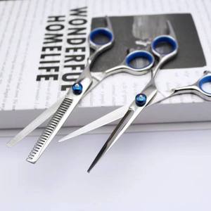 Ciseaux professionnels de salon en acier inoxydable et céramique pour droitiers, ciseaux de coiffure pour la coupe et l'éclaircissement des cheveux - Product Image 6
