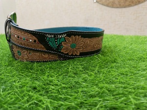 Hot Selling Handmade Men's Party Casual Belt Full Grain Cow Hide Alloy <b>Skull</b> Buckle Animal Print High Strength Lightweight - Product Image 4