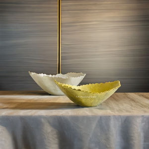 Bols à salade à bords cassés en argent et or Offre Spéciale pour ustensiles de cuisine bol de service de mariage et de dîner - Product Image 1