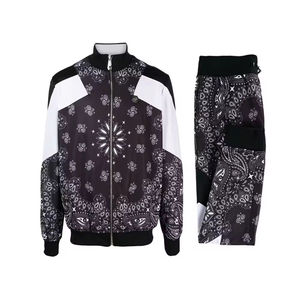 Survêtements de sport vintage professionnels AIFRAN SPORTS pour hommes, personnalisables en gros, imprimé léopard, polyester/coton - Product Image 3