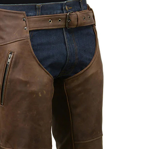 กางเกงหนังสำหรับขี่ม้าคุณภาพสูงขายดี ผลิตจากโรงงาน สำหรับผู้ชาย ลดราคา MOQ ต่ำ บริการ OEM - Product Image 3