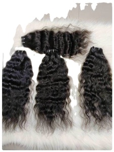 Venta al por mayor 100% de hueso crudo recto brasileño trama de cabello humano de alta calidad Clip-In extensión de paquete de encaje estilo de onda India - Product Image 2