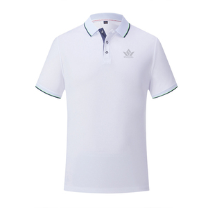 เสื้อโปโลชายสีน้ำเงิน แขนสั้น โพลีเอสเตอร์ 100% แห้งเร็ว ระบายอากาศดี สปอร์ต แคชชวล ทรงปกติ ติดกระดุมด้านหน้า - Product Image 4