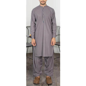 Shalwar Kameez Islámico de Buena Calidad en Algodón, Lino y Lana para Hombre, Diseño Saudí, Ropa Larga Musulmana, Vestido Bandhgala para Hombre - Product Image 1
