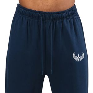 Pantalon de survêtement bleu marine épais pour homme – Jogger athlétique premium coupe décontractée pour entraînement, gym et tenue décontractée - Product Image 4