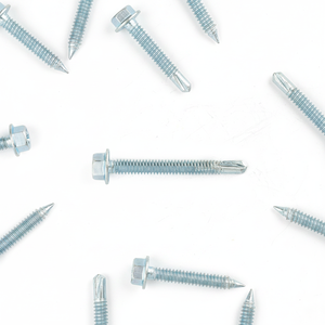 PDC Premium Hex Washer Head Self-Drilling <b>Screws</b> (Metric/Inch) Zinc Coated Class 8 Heavy Duty Carbon Steel Standard Thread - Product Image 6