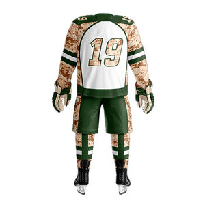 Venta de Conjuntos de 2 Piezas de Uniformes de Hockey sobre Hielo de Manga Larga Hechos 100% de Poliéster, Camisetas y Pantalones Cortos, Unisex para Hombres y Mujeres - Product Image 6