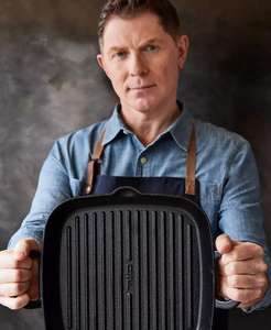 X Bobby Flay <b>Cast</b> <b>Iron</b> 11" Square <b>Grill</b> <b>Pan</b> | GreenPan - Product Image 3