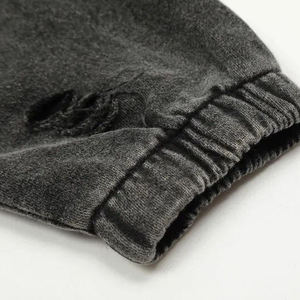 Sudadera con Capucha para Hombre, 100% Algodón, 400 GSM, Estilo Vintage, Lavado Ácido, Efecto Desgastado - Product Image 3