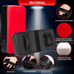 YOBENKI Ensemble d'entraînement de boxe 7 pièces : Cible de frappe épaissie, Gants de Taekwondo, Cibles de pied, Bandages en cuir PU durable toutes saisons - Product Image 4