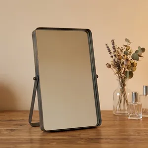 Adjustable Rectangle <b>Metal</b> Desk <b>Mirror</b> Modern Design Home Use Vanity Decorative <b>Mirror</b> - Product Image 4