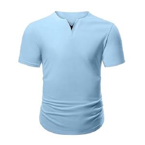 Camiseta de hombre de manga corta, informal, de color sólido, extragrande, orientada a la exportación, 100% algodón, la mejor de Bangladesh, precio de fábrica. - Product Image 3