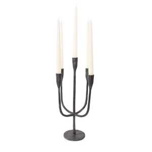 Candelabro Festivo Hecho a Mano de Aluminio con Cinco Portavelas, Portátil y Ecológico para Actividades Religiosas y Ocasiones Festivas - Product Image 1