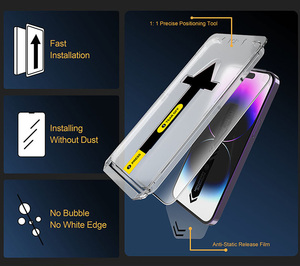 OEM Dust Removal 9H 3D Privacy Screen Protector <strong>Tempered</strong> <strong>Glass</strong> for iphone 16 15 14 13 12 11 Pro Max XR for Samsung S24 S23 ultra