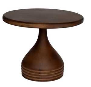 Soporte decorativo para pasteles, base redonda de madera, plato giratorio hecho a mano para servir repostería - Product Image 4