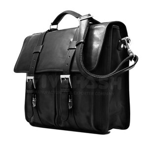 Genuine Leather Laptop Bag With Spacious Compartments And Durable Design Perfect For Office Work Business Travel And Daily Carry - Product Image 2