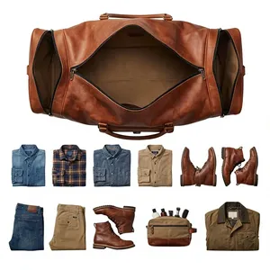 Sac de voyage personnalisé fait main, sac de sport, sac de week-end, sac de voyage pour une nuit, sac de sport pour homme et femme, OEM du Rajasthan - Product Image 4