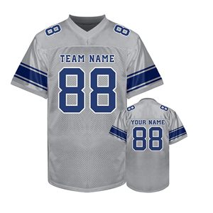 Wholesale American Football Custom Uniform Jersey Polyester Spandex Blend Custom Player Number Sports Performance Tackle Twill - Product Image 4