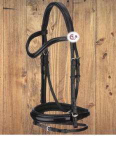 Leather Bridle with Plain <b>Padded</b> <b>Headband</b> and brow band Wholesaler Manufacturer - Product Image 2