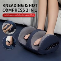 Masseur pour les pieds et les jambes avec chauffage, shiatsu, matériau ABS, compatible 220V/110V, marque OEM, contrôle de la minuterie confortable, AS ALL STAR