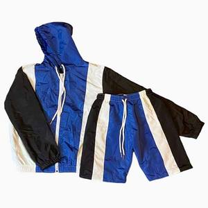 New Wholesale Unique Custom Design Short Set Nylon <b>Summer</b> Windbreaker Sets Shorts <b>Jacket</b> Sets for <b>Men</b> MADE BY HS 2027 - Product Image 2
