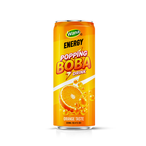 Boisson énergisante Wana Energy Fresh Health Tea Popping Boba au goût de myrtille, canette en aluminium de 320 ml, certifiée Halal, pack de 24, boisson rafraîchissante - Product Image 5