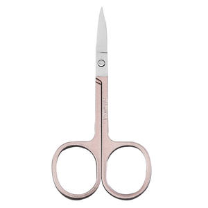 Tijeras de belleza ANAAIF con mango de cerámica recto y afilado, cuchilla de acero inoxidable segura, para recortar pestañas y cejas, con logotipo personalizado. - Product Image 5