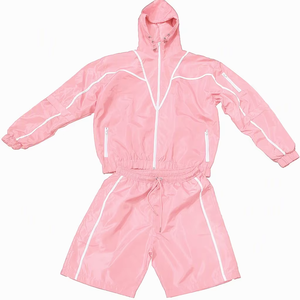 Conjunto de Chaqueta y Pantalones Cortavientos Personalizados para Hombre, Resistentes al Agua, de Poliéster, Uniformes Deportivos para Entrenamiento al Aire Libre, Fabricante al por Mayor - Product Image 4