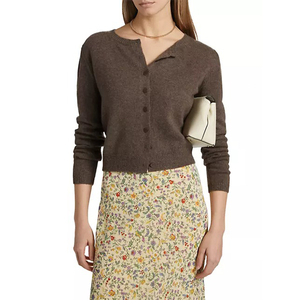Top Corto con Capucha para Mujer, Diseño Nuevo, Transpirable, Antipilling, Color Sólido, Logotipo Personalizado en la Parte Delantera, Informal, Tejido de Punto para Otoño - Product Image 5