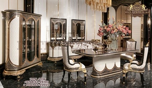 Fabricante de Muebles de Comedor Grand Villa en India, Compre un Juego de Mesa de Comedor de Diseño Victoriano para 12 Personas, Juego de Mesa de Comedor de Lujo - Product Image 6