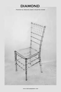 Silla Transparente Premium National Diamond para Banquetes, Silla Ligera para Bodas y Eventos - Product Image 4