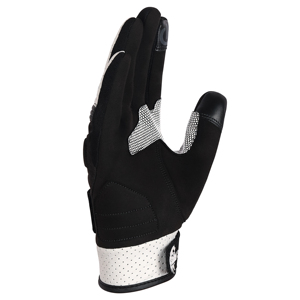 Skilled Sports Lightweight Full Finger Racing Gloves Breathable Non-Slip PU <b>Strap</b> Wrist Closure Black White Unisex Outdoor - Product Image 2
