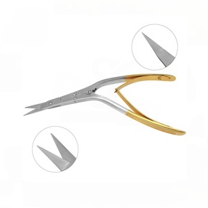 Tijeras nasales dentadas de carburo de tungsteno de 20cm de grado médico, tijeras nasales de doble acción para rinoplastia, tijeras para tabique Caplan hechas de acero inoxidable Manual - Product Image 1