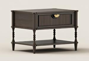 Mesa de Noche de Madera de Fresno Hecha a Mano de Primera Calidad con Cajón de Almacenamiento para Dormitorio o Apartamento, Disponible para Suministro Mundial - Product Image 2