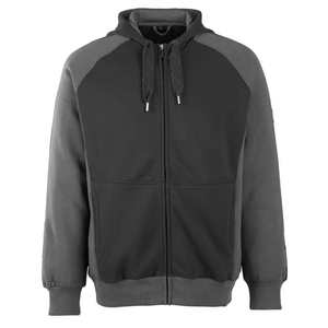 Sudadera con capucha de lana para hombre, premium, 350 g/m², forro de felpa, con cremallera bidireccional, estilo oversized. - Product Image 1