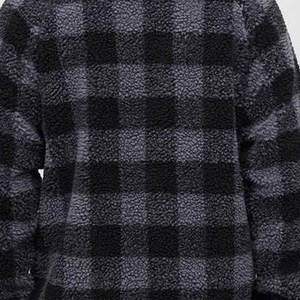 Veste en polaire sherpa pour homme sur mesure de haute qualité, nouveau style, col montant, fausse fourrure en polyester, vêtement d'extérieur chaud en polaire pour l'hiver - Product Image 6