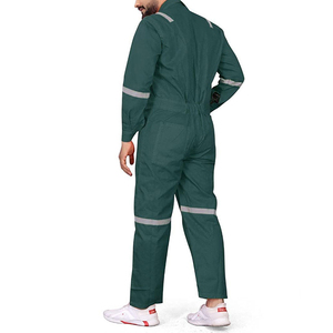 Men's Full-Sleeved <b>Work</b> Coveralls Breathable Cotton Safety Uniform with Pockets One-Piece <b>Work</b> Wear Coverall - Product Image 5
