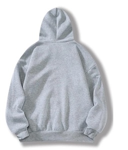 Sweat à capuche noir d'hiver pour homme, de haute qualité, personnalisé, décontracté, coupe oversize, épaules tombantes, manches longues, en molleton 100% coton respirant - Product Image 4