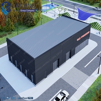 Structure en acier préfabriquée de haute qualité et au design moderne pour entrepôt/atelier en Pologne