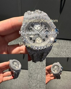 Reloj de Acero Inoxidable con Incrustaciones de Moissanita Estilo Hip Hop para Hombre, Diamantes VVS1, Movimiento Automático, Resistente al Agua 10 Bar, Caja de Regalo de Lujo - Product Image 4