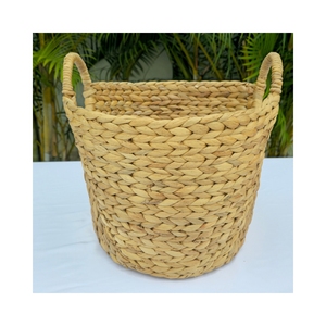 Handwoven Water Hyacinth Utility <b>Basket</b> – Sustainable & Stylish - Product Image 3