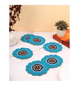 ราคาขายส่ง โต๊ะอาหารตกแต่งบ้าน จานรองแก้วประดับลูกปัด ดีไซน์คลาสสิก ทำมือ สีสันสดใส สไตล์โบฮีเมียน หนา 5 มม. - Product Image 1