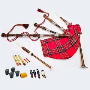 Gaitas Escocesas de Madera de Palisandro de Alta Calidad, Hechas a Mano, para Bandas de Marcha, Ceremonias y Prácticas - Modelo SK-SB-315 - Product Image 2